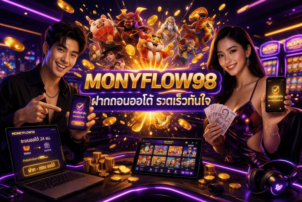 MONYFLOW98 ฝากถอนออโต้ รวดเร็วทันใจ
